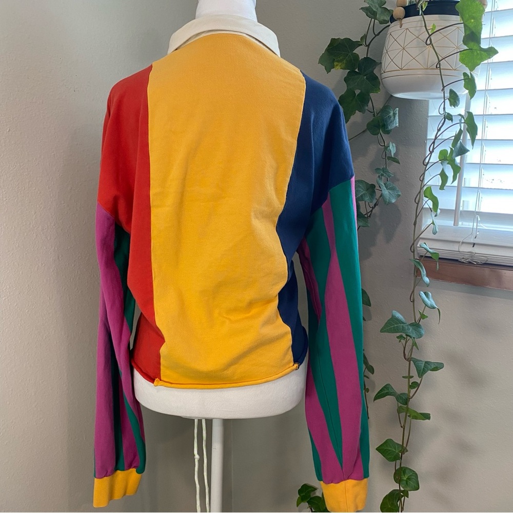Bachrach Vintage Colorful Women's Polo Top size XXL 100% Cotton - Picture 5 of 8